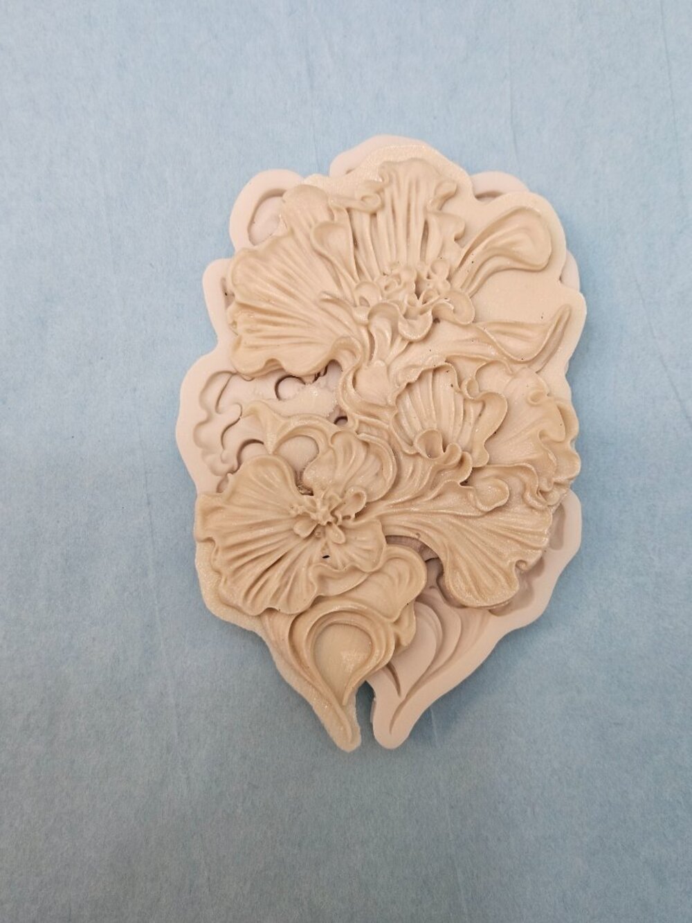 Floral Relief Silicone Mold